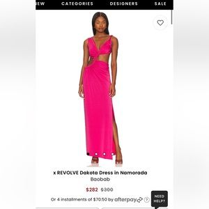 Baobab Dakota dress - hot pink size Small